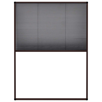 148653 vidaXL Plisse Insect Screen for Windows Aluminium Brown 60x80 cm