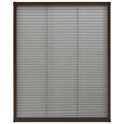 vidaXL Window Screen | Brown frame with black mesh