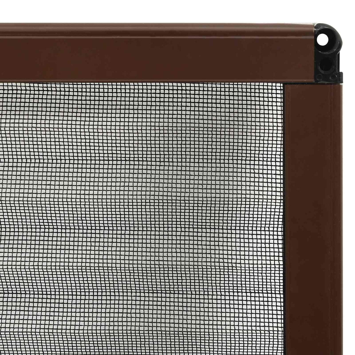 148654 vidaXL Plisse Insect Screen for Windows Aluminium Brown 80x100 cm