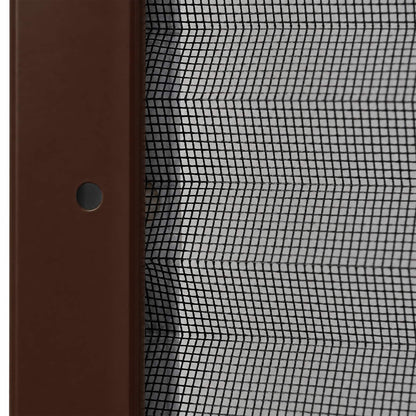 148654 vidaXL Plisse Insect Screen for Windows Aluminium Brown 80x100 cm