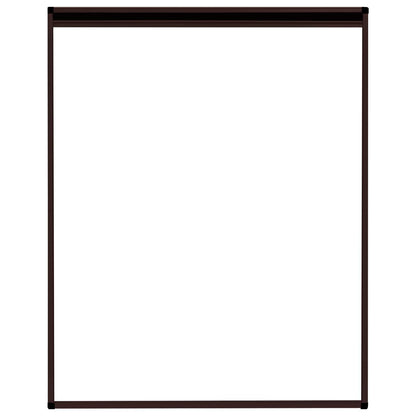 148654 vidaXL Plisse Insect Screen for Windows Aluminium Brown 80x100 cm