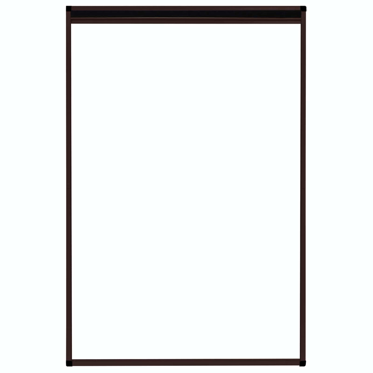 148655 vidaXL Plisse Insect Screen for Windows Aluminium Brown 80x120 cm