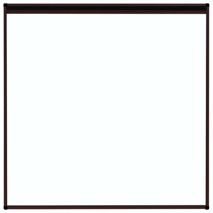 148656 vidaXL Plisse Insect Screen for Windows Aluminium Brown 120x120 cm