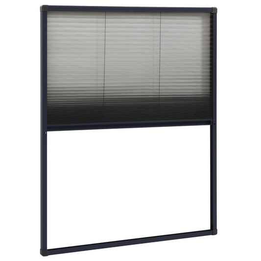 148663 vidaXL Plisse Insect Screen for Windows Aluminium Anthracite 60x80cm