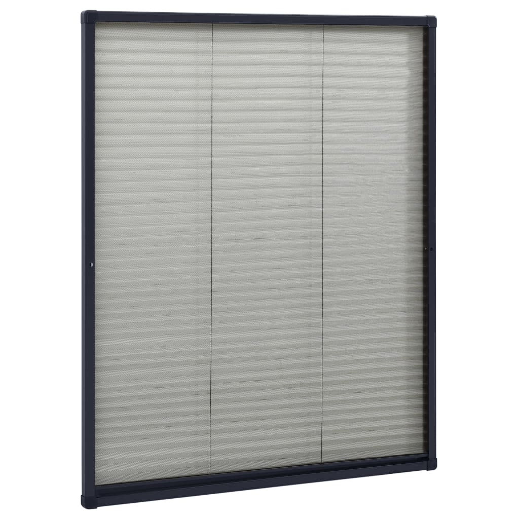 vidaXL Plisse Insect Screen for Windows Aluminium Anthracite 60x80cm