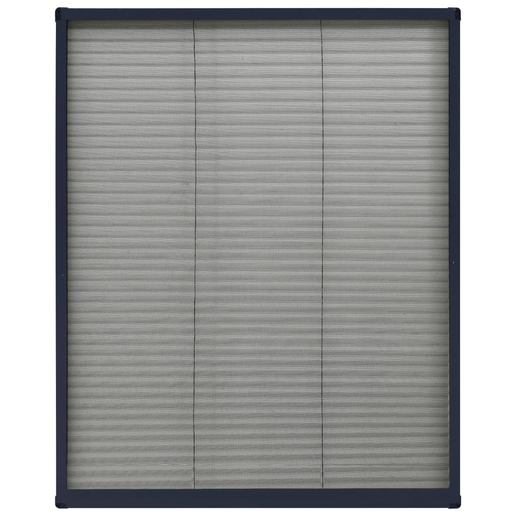 vidaXL Plisse Insect Screen for Windows Aluminium Anthracite 60x80cm