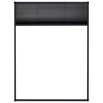 148663 vidaXL Plisse Insect Screen for Windows Aluminium Anthracite 60x80cm