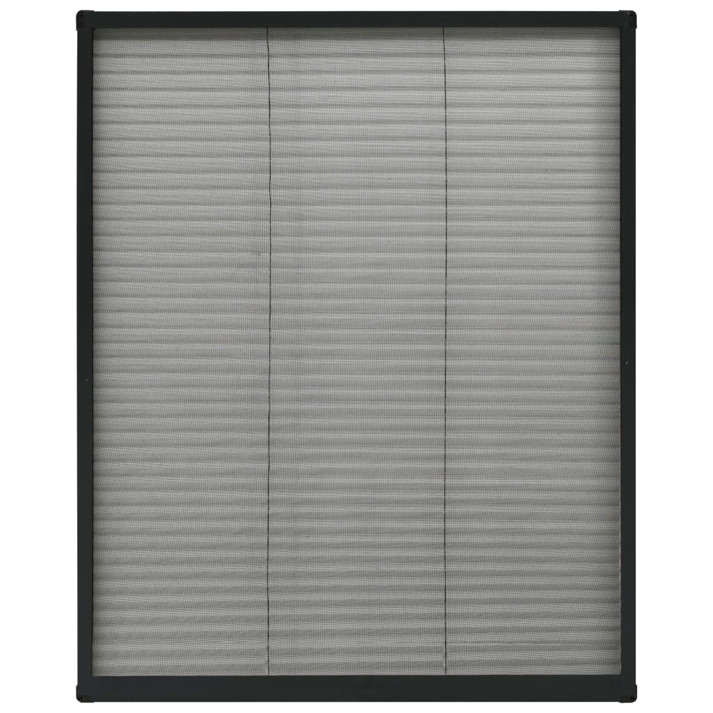 vidaXL Window Screen | Anthracite, Black | Aluminium, Fibreglass | 80 x 100 cm