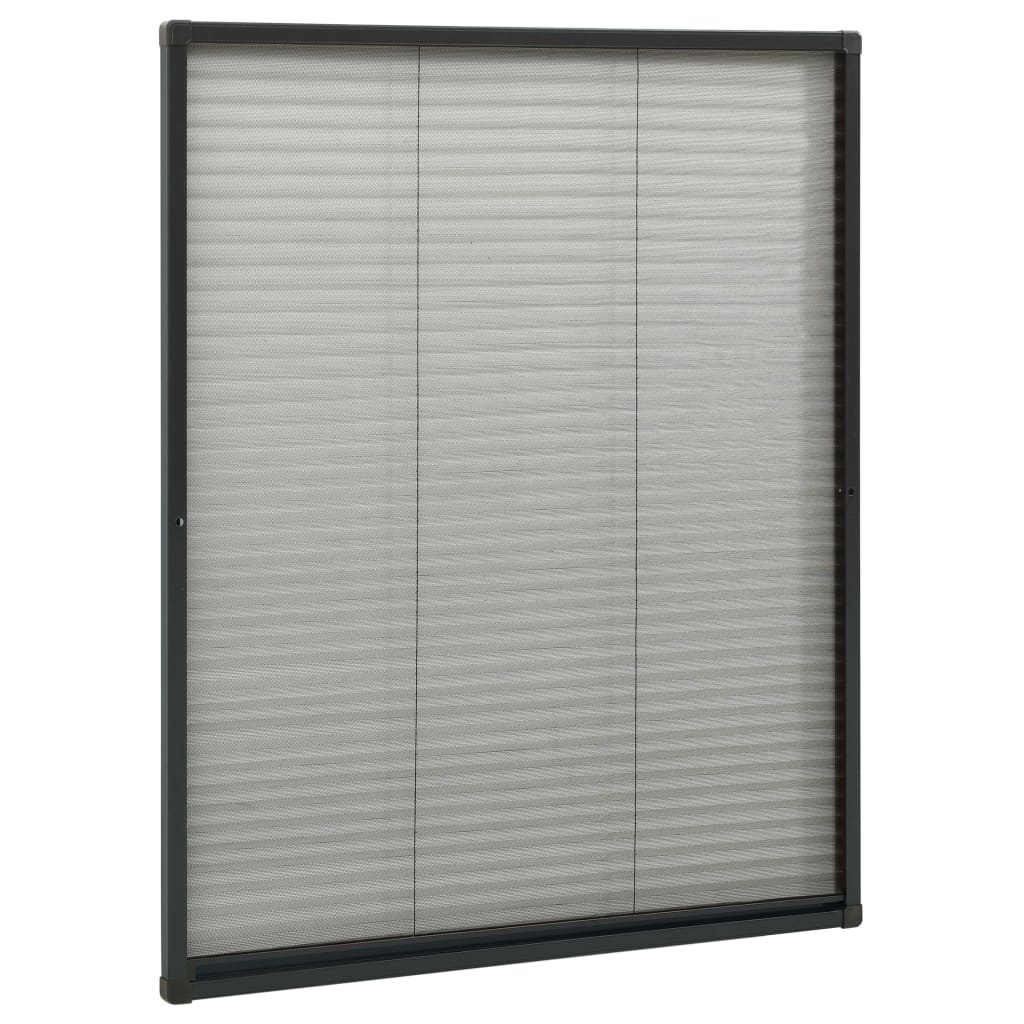 vidaXL Window Screen | Anthracite, Black | Aluminium, Fibreglass | 80 x 100 cm