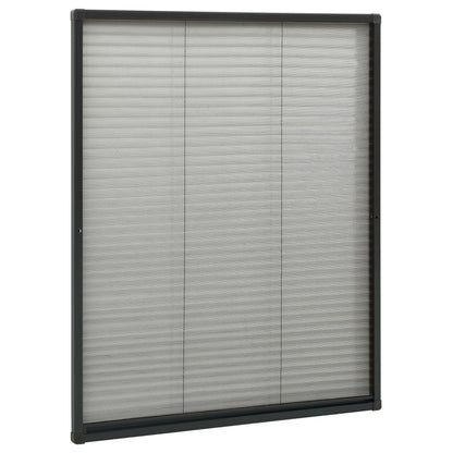 vidaXL Window Screen | Anthracite, Black | Aluminium, Fibreglass | 80 x 100 cm