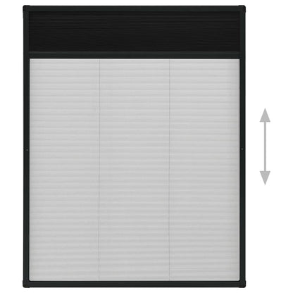 vidaXL Window Screen | Anthracite, Black | Aluminium, Fibreglass | 80 x 100 cm