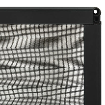 vidaXL Window Screen | Anthracite, Black | Aluminium, Fibreglass | 80 x 100 cm