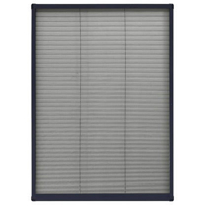 vidaXL Plisse Insect Screen for Windows Aluminium Anthracite 80x120 cm