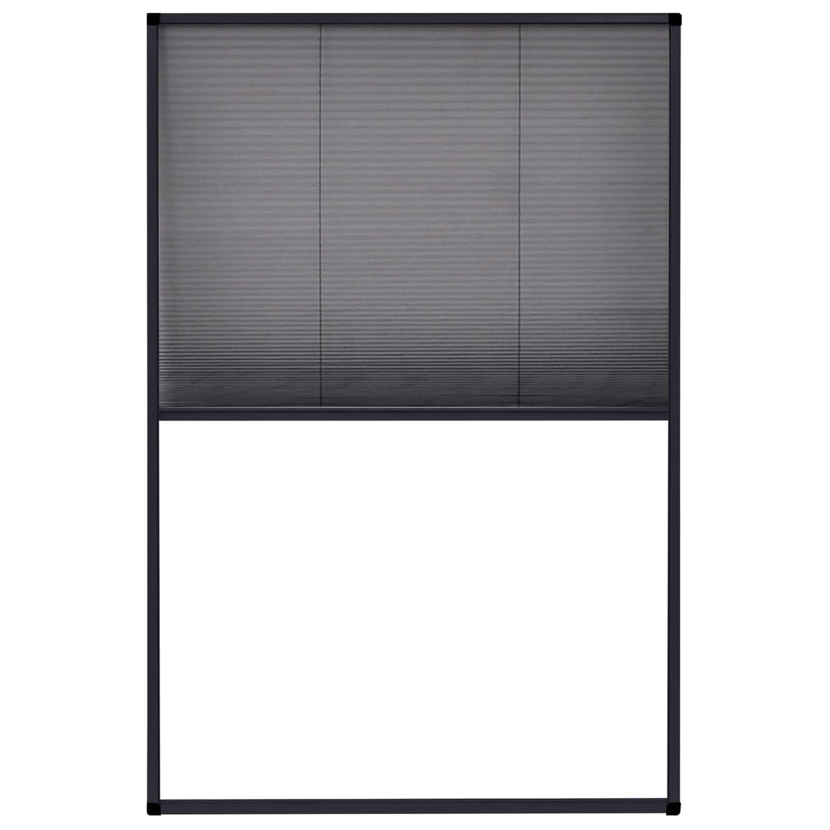 148665 vidaXL Plisse Insect Screen for Windows Aluminium Anthracite 80x120 cm