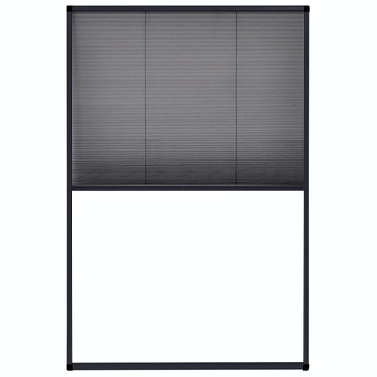 148665 vidaXL Plisse Insect Screen for Windows Aluminium Anthracite 80x120 cm