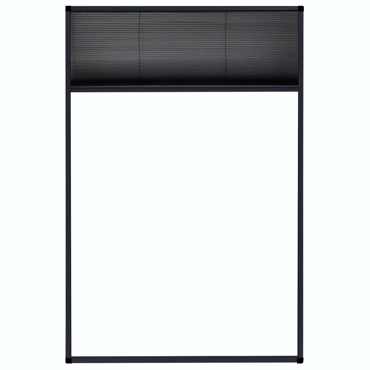 148665 vidaXL Plisse Insect Screen for Windows Aluminium Anthracite 80x120 cm