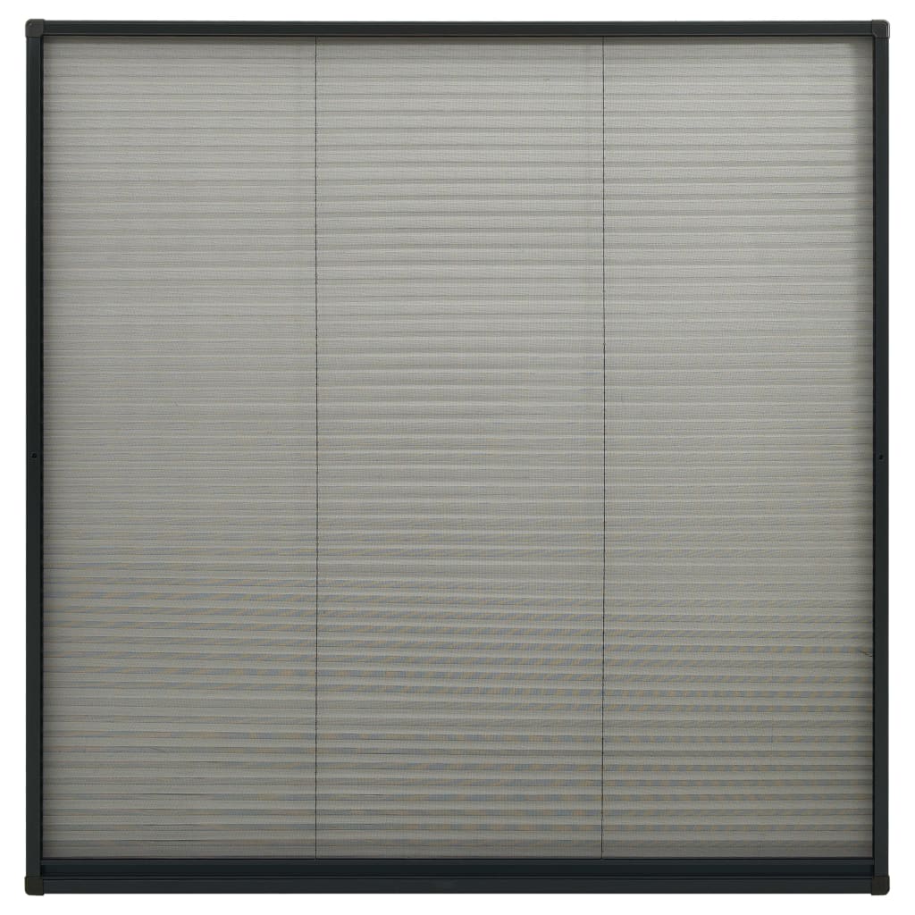 vidaXL Plisse Insect Screen for Windows Aluminium Anthracite 120x120cm