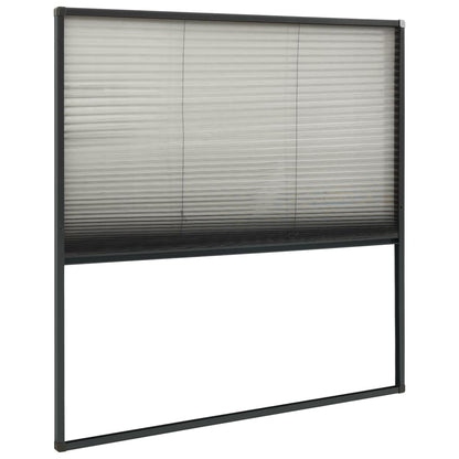 vidaXL Plisse Insect Screen for Windows Aluminium Anthracite 120x120cm