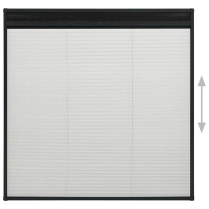 vidaXL Plisse Insect Screen for Windows Aluminium Anthracite 120x120cm