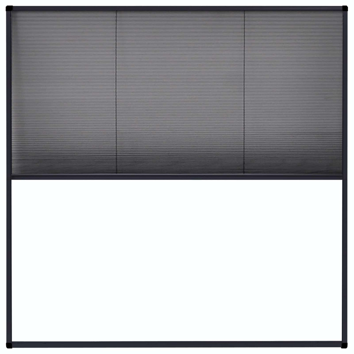 148666 vidaXL Plisse Insect Screen for Windows Aluminium Anthracite 120x120cm