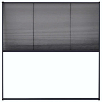 148666 vidaXL Plisse Insect Screen for Windows Aluminium Anthracite 120x120cm