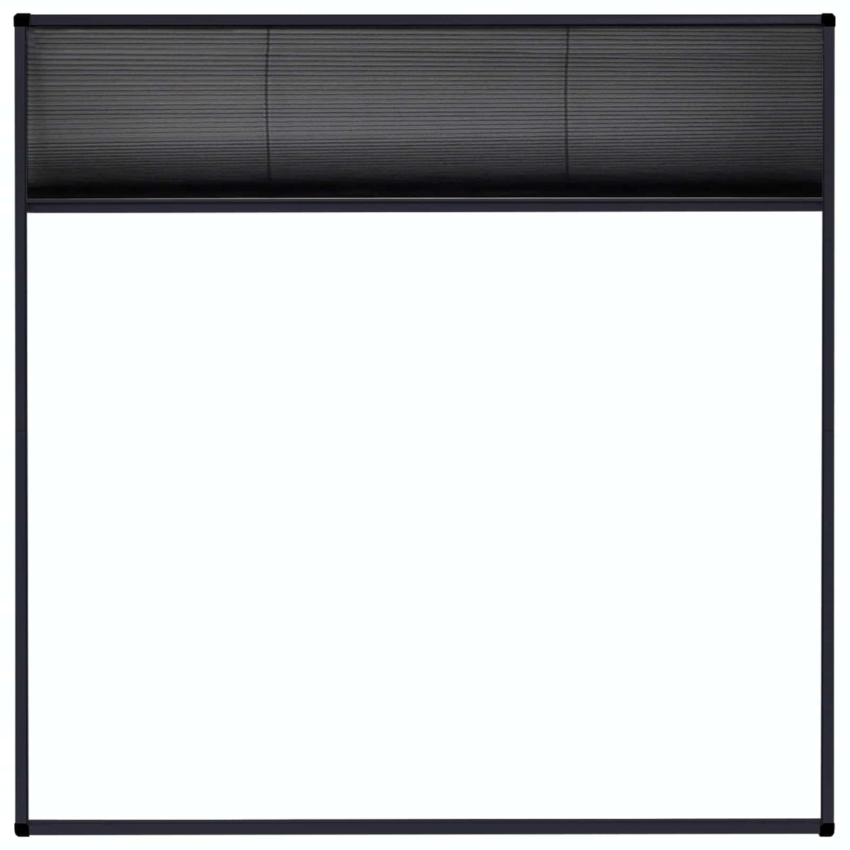 148666 vidaXL Plisse Insect Screen for Windows Aluminium Anthracite 120x120cm