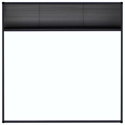 148666 vidaXL Plisse Insect Screen for Windows Aluminium Anthracite 120x120cm