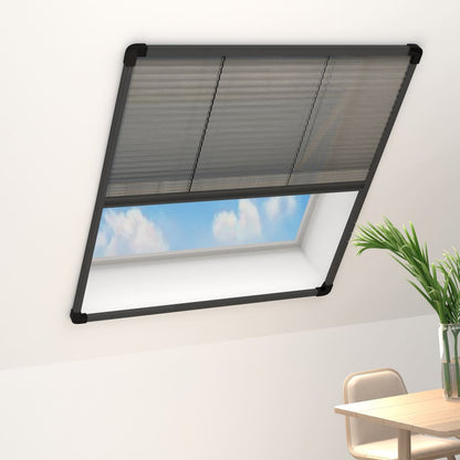 vidaXL Plisse Insect Screen for Windows Aluminium Anthracite 80x160cm