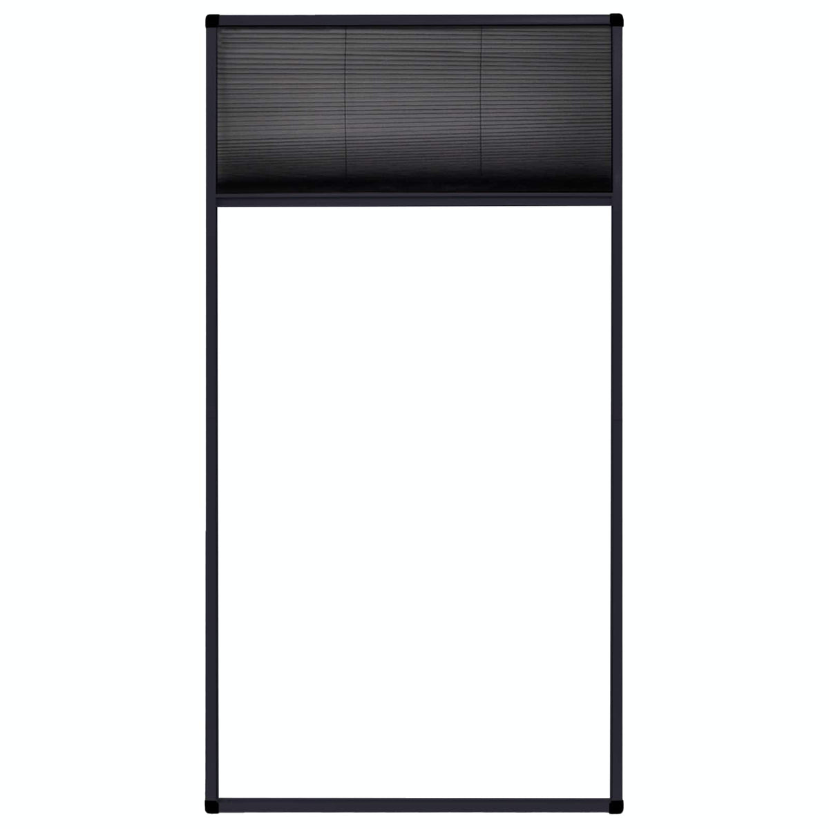 148668 vidaXL Plisse Insect Screen for Windows Aluminium Anthracite 80x160cm