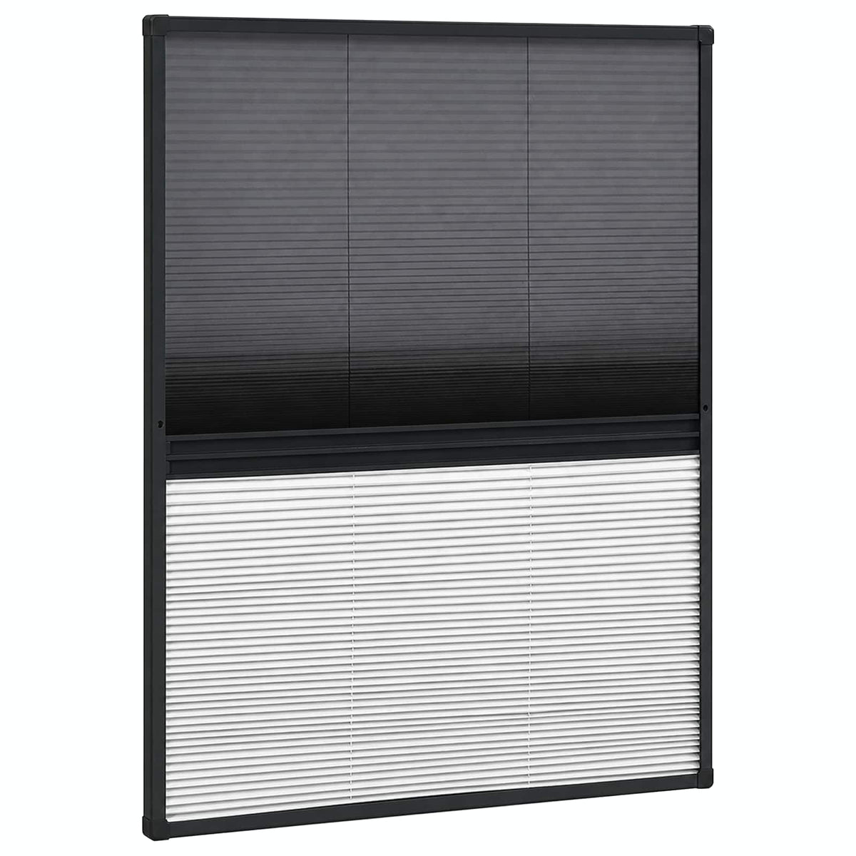 148682 vidaXL Plisse Insect Screen for Windows Aluminium 60x80 cm with Shade