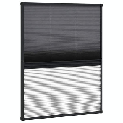 148682 vidaXL Plisse Insect Screen for Windows Aluminium 60x80 cm with Shade