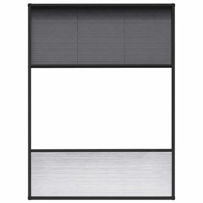 148682 vidaXL Plisse Insect Screen for Windows Aluminium 60x80 cm with Shade