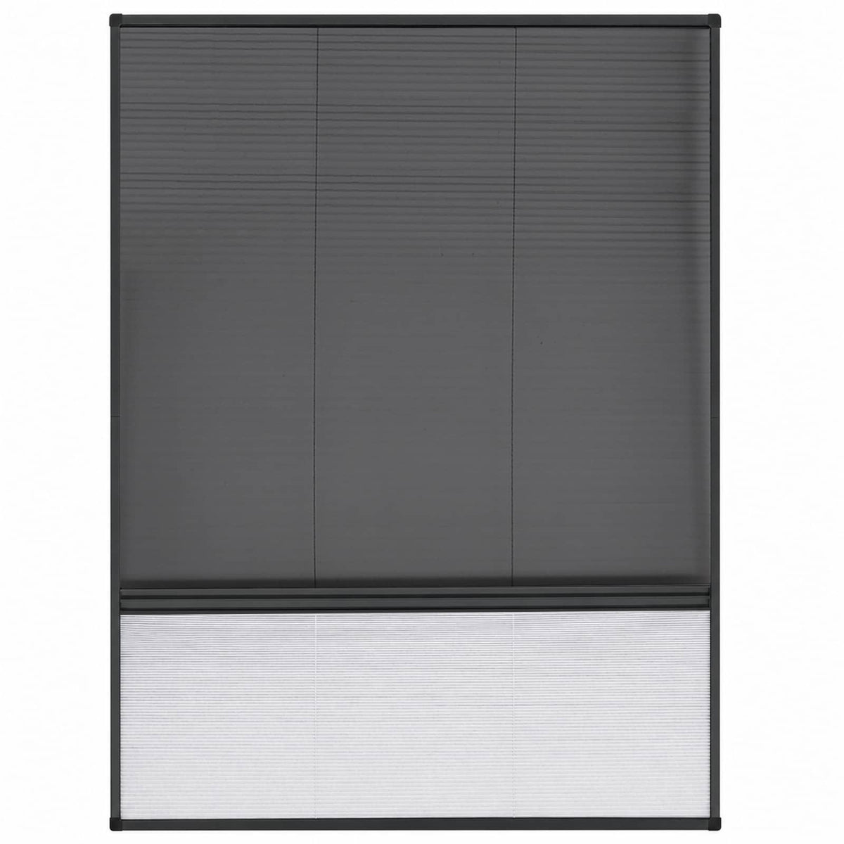148682 vidaXL Plisse Insect Screen for Windows Aluminium 60x80 cm with Shade