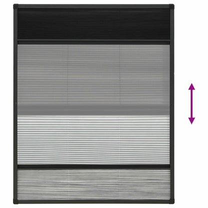 148682 vidaXL Plisse Insect Screen for Windows Aluminium 60x80 cm with Shade