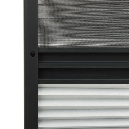vidaXL Plisse Insect Screen for Windows Aluminium 80x120 cm with Shade