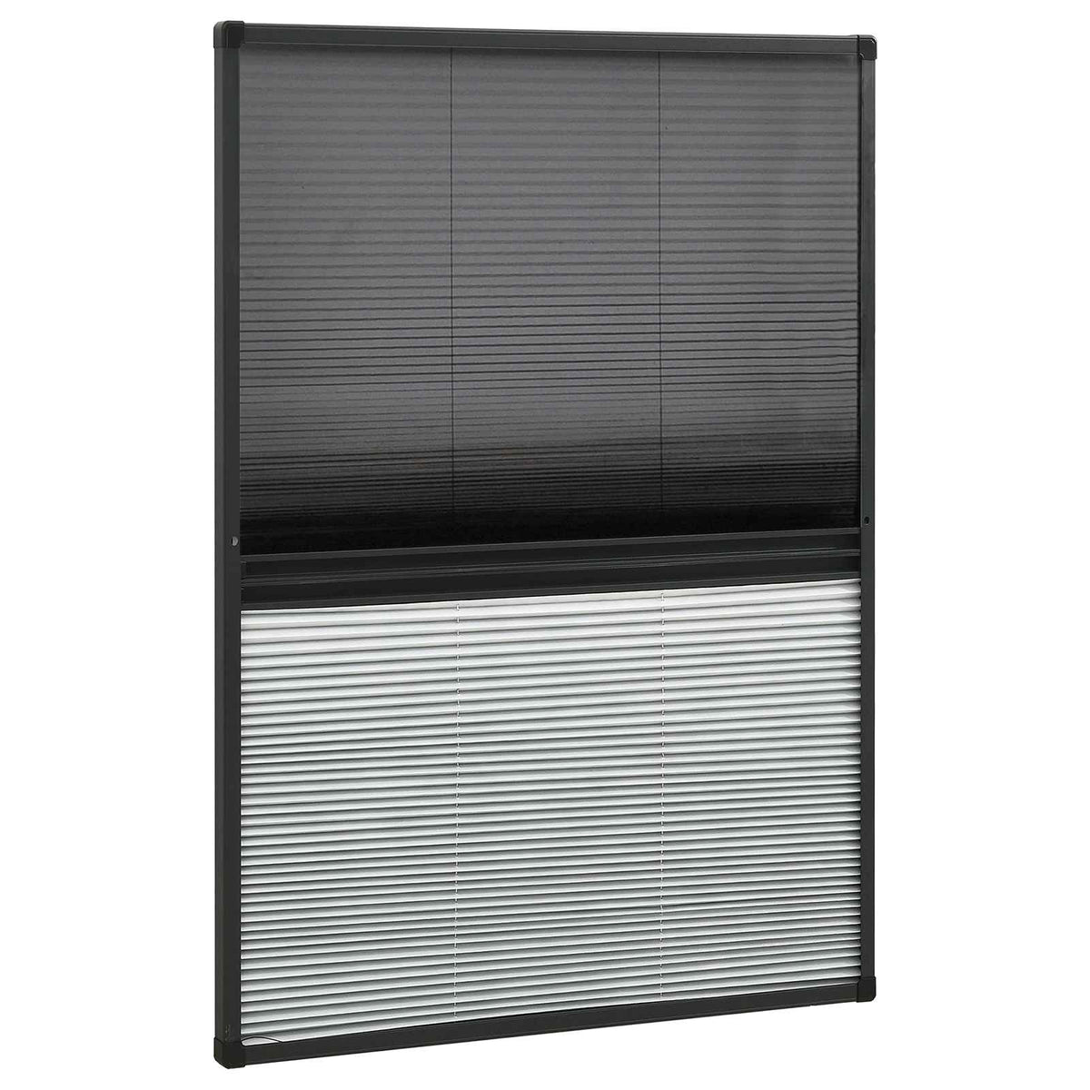 148684 vidaXL Plisse Insect Screen for Windows Aluminium 80x120 cm with Shade