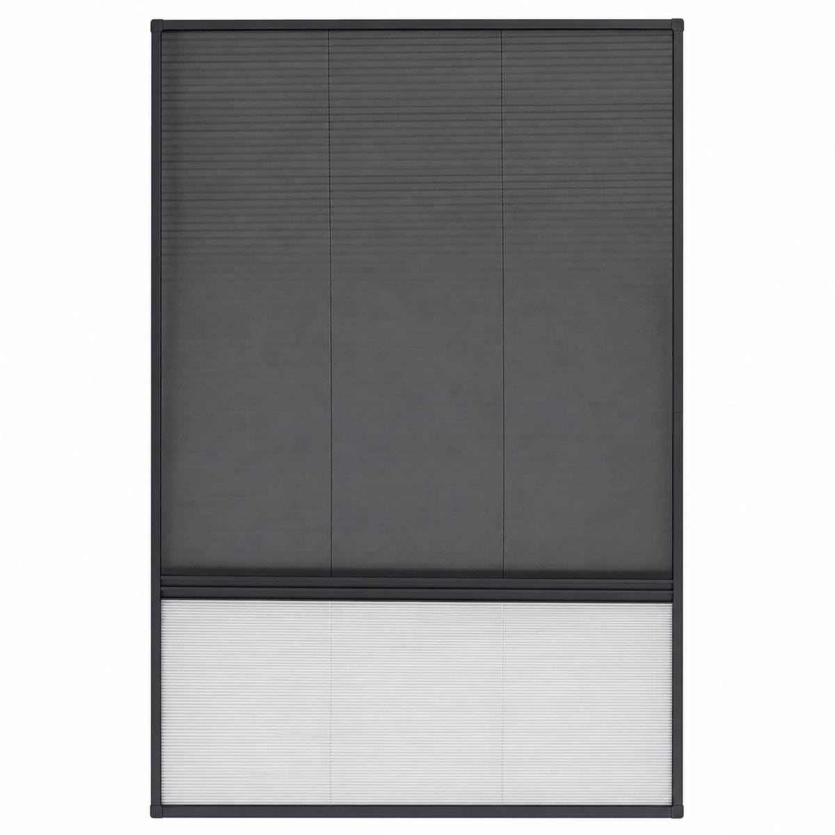 148684 vidaXL Plisse Insect Screen for Windows Aluminium 80x120 cm with Shade