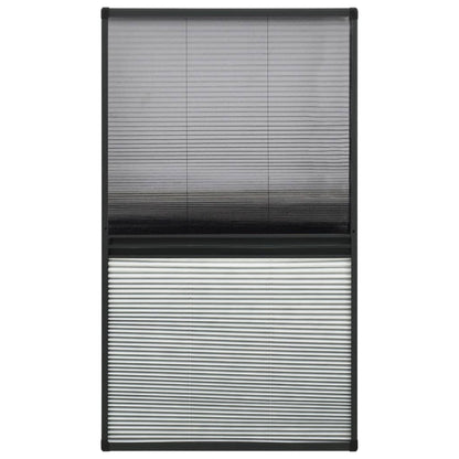 vidaXL Plisse Insect Screen for Windows Aluminium 80x160 cm with Shade