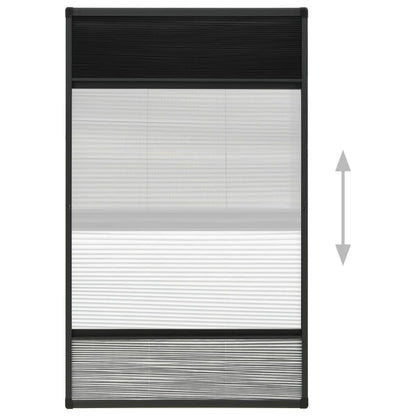 vidaXL Plisse Insect Screen for Windows Aluminium 80x160 cm with Shade