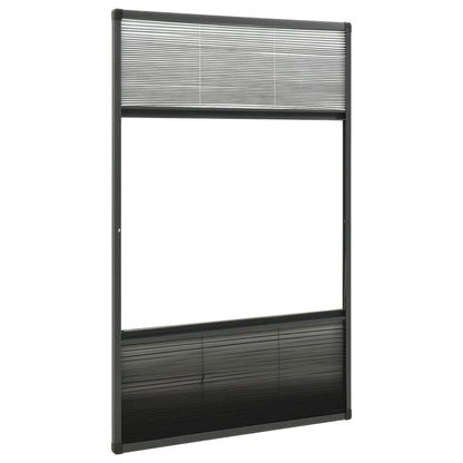 vidaXL Plisse Insect Screen for Windows Aluminium 80x160 cm with Shade