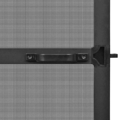 vidaXL Hinged Insect Screen Manual Anthracite and Black 120 x 240 cm