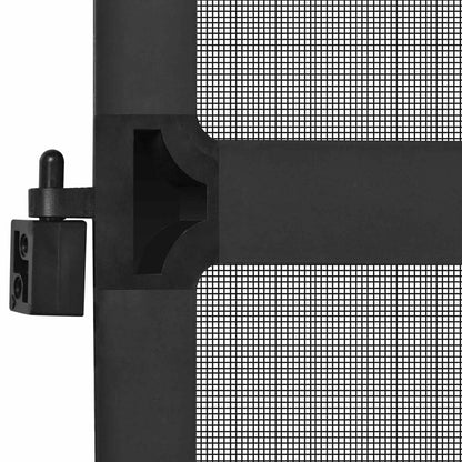 vidaXL Hinged Insect Screen Manual Anthracite and Black 120 x 240 cm