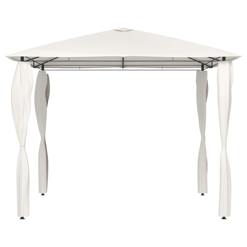 vidaXL Gazebo | Cream | Fabric | 3x3 metres | Durable | Gazebo | Square | Modern