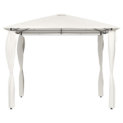 vidaXL Gazebo | Cream | Fabric | 3x3 metres | Durable | Gazebo | Square | Modern