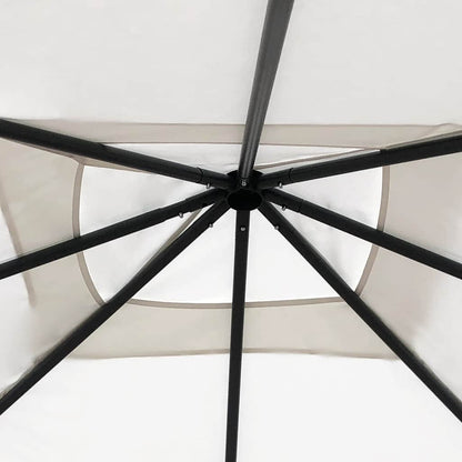 vidaXL Gazebo | Cream | Fabric | 3x3 metres | Durable | Gazebo | Square | Modern