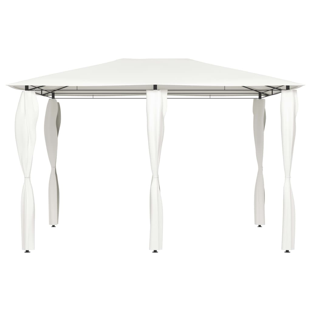 vidaXL Gazebo with Post Covers 3x4x2.6 m Cream 160 g/m²