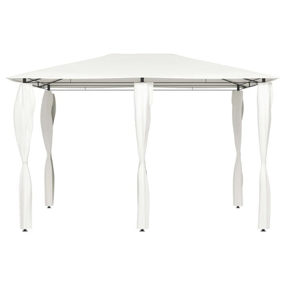 vidaXL Gazebo with Post Covers 3x4x2.6 m Cream 160 g/m²