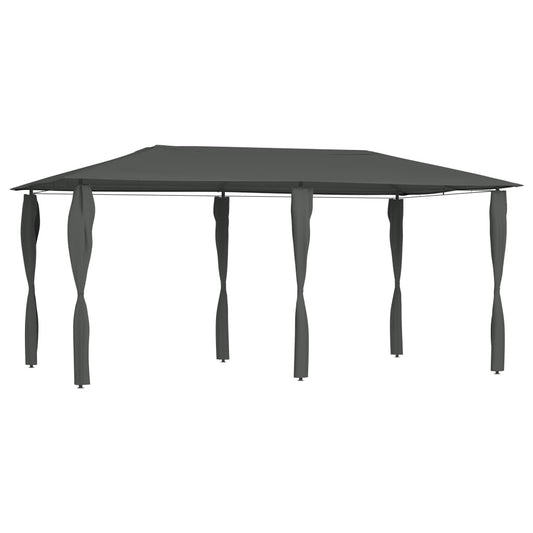 vidaXL Gazebo with Post Covers 2,98x5,3x2,59 m Anthracite 160 g/m²