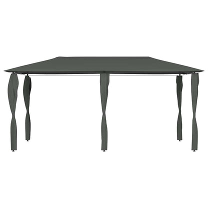 vidaXL Gazebo with Post Covers 2,98x5,3x2,59 m Anthracite 160 g/m²