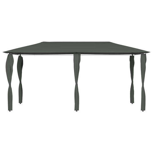 vidaXL Gazebo with Post Covers 2,98x5,3x2,59 m Anthracite 160 g/m²